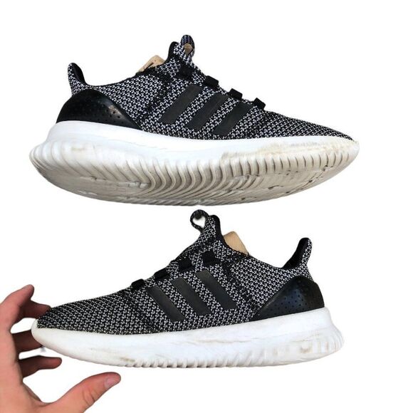 2018 Adidas Cloudfoam Ultimate Black/Black-Gray Size 7.5 - Picture 2 of 16